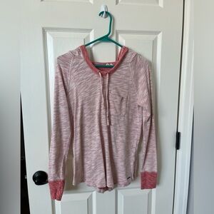 Roxy dusty pink light weight hoodie